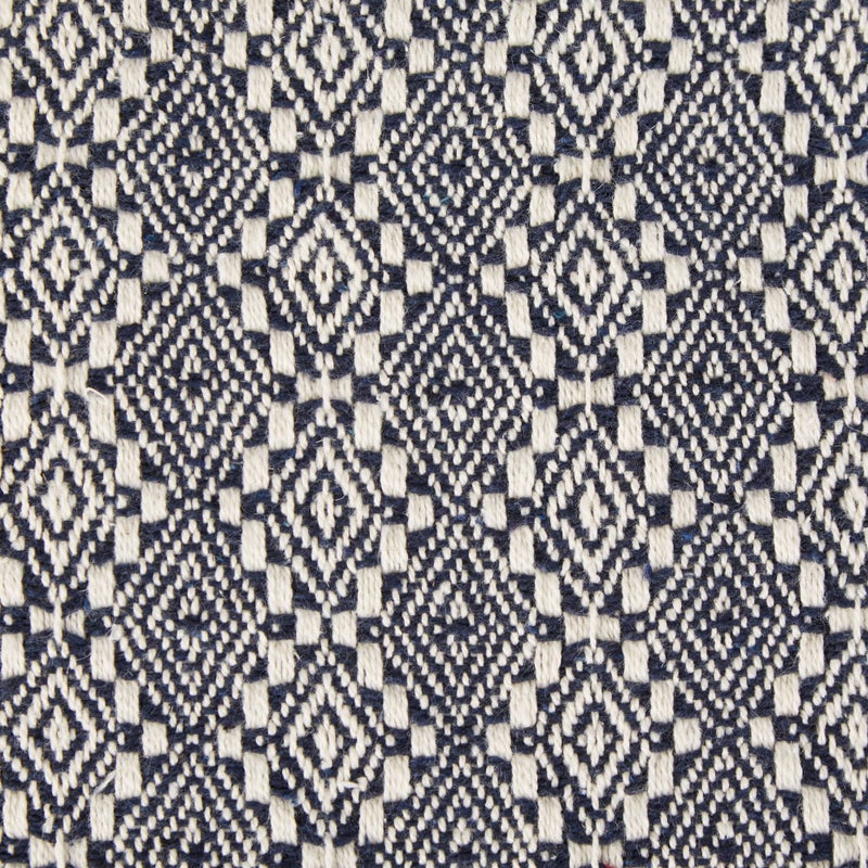 DII Diamond Stitch Woven Throw, Organic Modern, 50 x 60, Navy - Image 3